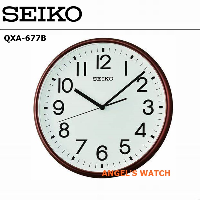 angelswatch jam dinding seiko jalan halus sweep movement QXA677B QXA677 ORIGINAL SEIKO WALL CLOCK