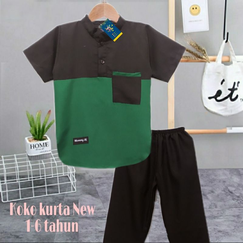 STELAN BAJU KOKO ANAK KURTA 1-5 Tahun/Baju koko anak laki laki/Baju koko anak/Baju koko anak laki laki setelan/Baju koko anak laki laki 1 tahun/Baju koko anak laki laki 3 tahun/Baju koko anak laki laki 2 tahun/Baju Kok Anak Laki/Set koko anak laki laki