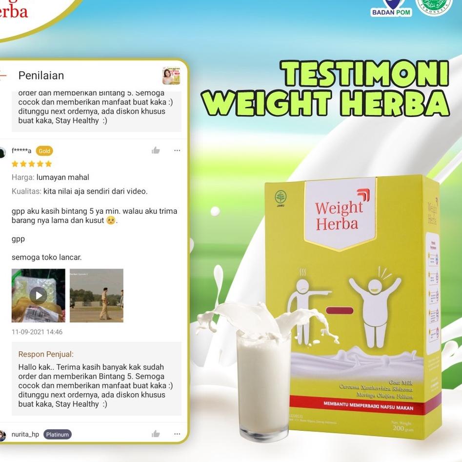 

Terlaris Paket 2 Box Badan Berisi - Susu Kambing Nutrisi Weight Herba Tingkatkan Nafsu Makan & Penggemuk Badan Perlancar Saluran Pencernaan Menambah Protein Tubuh Isi 200gr 팝