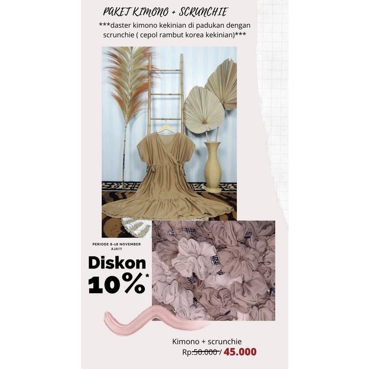 DASTER KIMONO POLOS // DASTER KIMONO RUFFLE //DASTER KIMONO RAYON BUSUI FRIENDLY