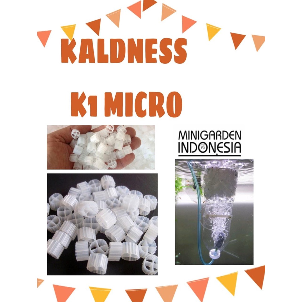 KALDNESS K1 MICRO 100GRAM MEDIA FILTER AQUARIUM KOLAM KALDNES K1 MINI