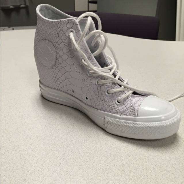 Converse wedges snake skin