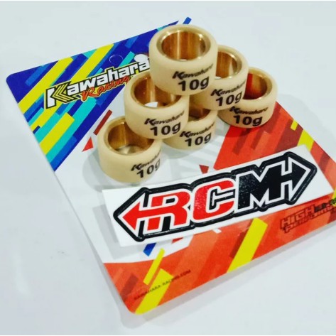 ROLLER ROLER TEFLON KAWAHARA ISI 6 NMAX XEON MIO Z MIO M3 GT125 AEROX 155 ORI KAWAHARA 10 GRAM 10GR