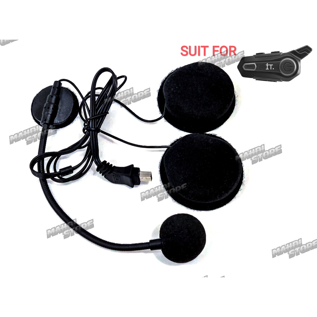 Speaker Mic Hard Mic Fullface Halfface Service Kit Bluetooth Intercom IT ZACRO E1 RETOUCH X3 NOT R8 Freedconn Parani Maxto Ejeas Sena Packtalk