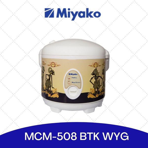 Magic Com Miyako MCM508BTKWYG 1,8 Liter Batik Wayang