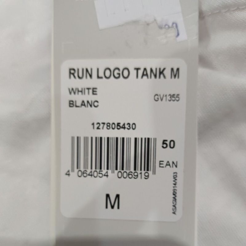 Tanktop adidas run logo tank M