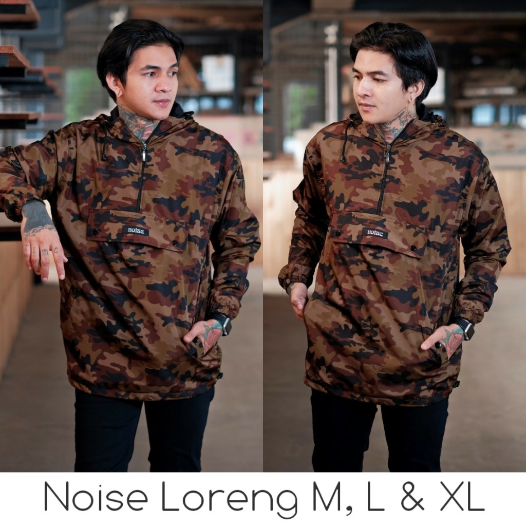 jaket parasut pria jaket cougle noise loreng