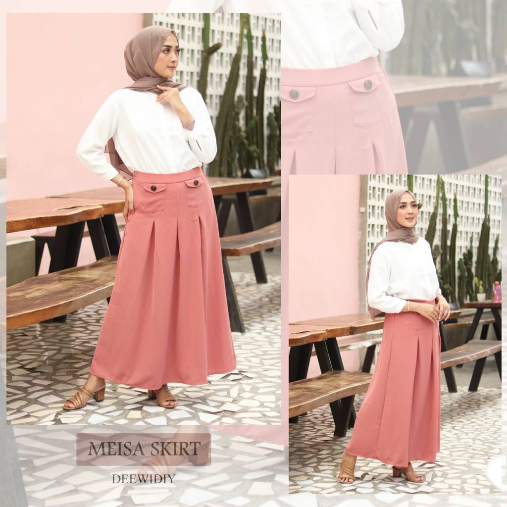 DEEWIDIY MEISA SKIRT ROK CASUAL FORMAL