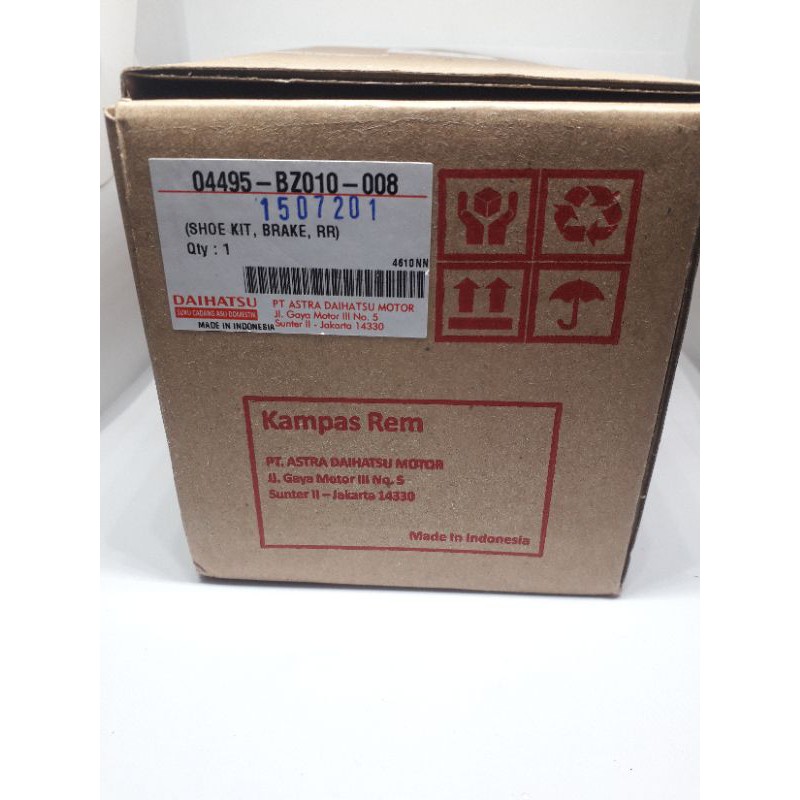Kampas Rem Belakang Avanza Xenia Original