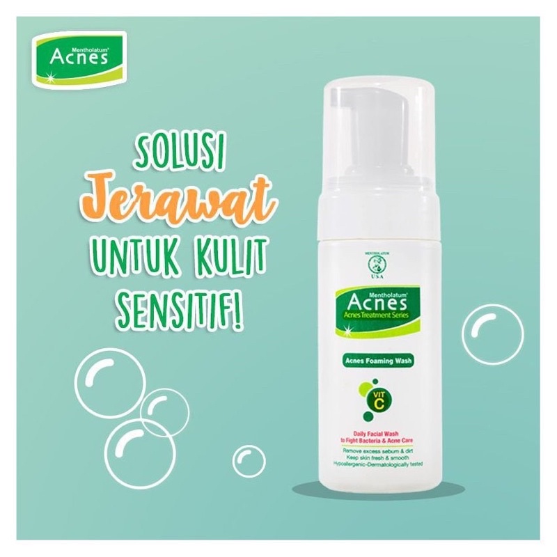 Acnes foaming wash 100ml - sabun cuci muka jerawat 100 ml acne