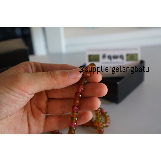 tasbih batu BURGUNDY QUARTZ 8mm 99 butir premium tasbeh mano alam akik aksesoris grosir kerajinan