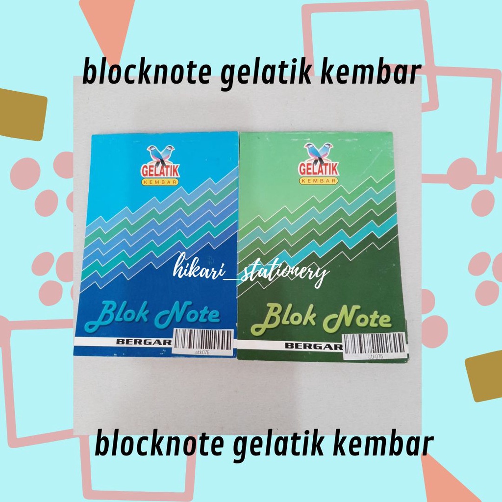 

BLOCKNOTE GELATIK KEMBAR//BLOCKNOTE BERGARIS//BLOCKNOTE SAKU//BUKU SAKU