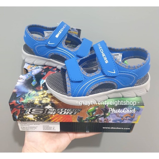 Skechers Kids Sepatu Sandal Gunung Anak Laki Laki Warna Biru / Blue Original