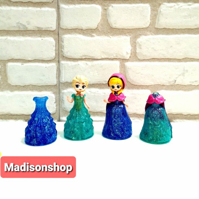 Frozen Elsa Anna Disney Cake Topper Figure set koleksi mainan anak