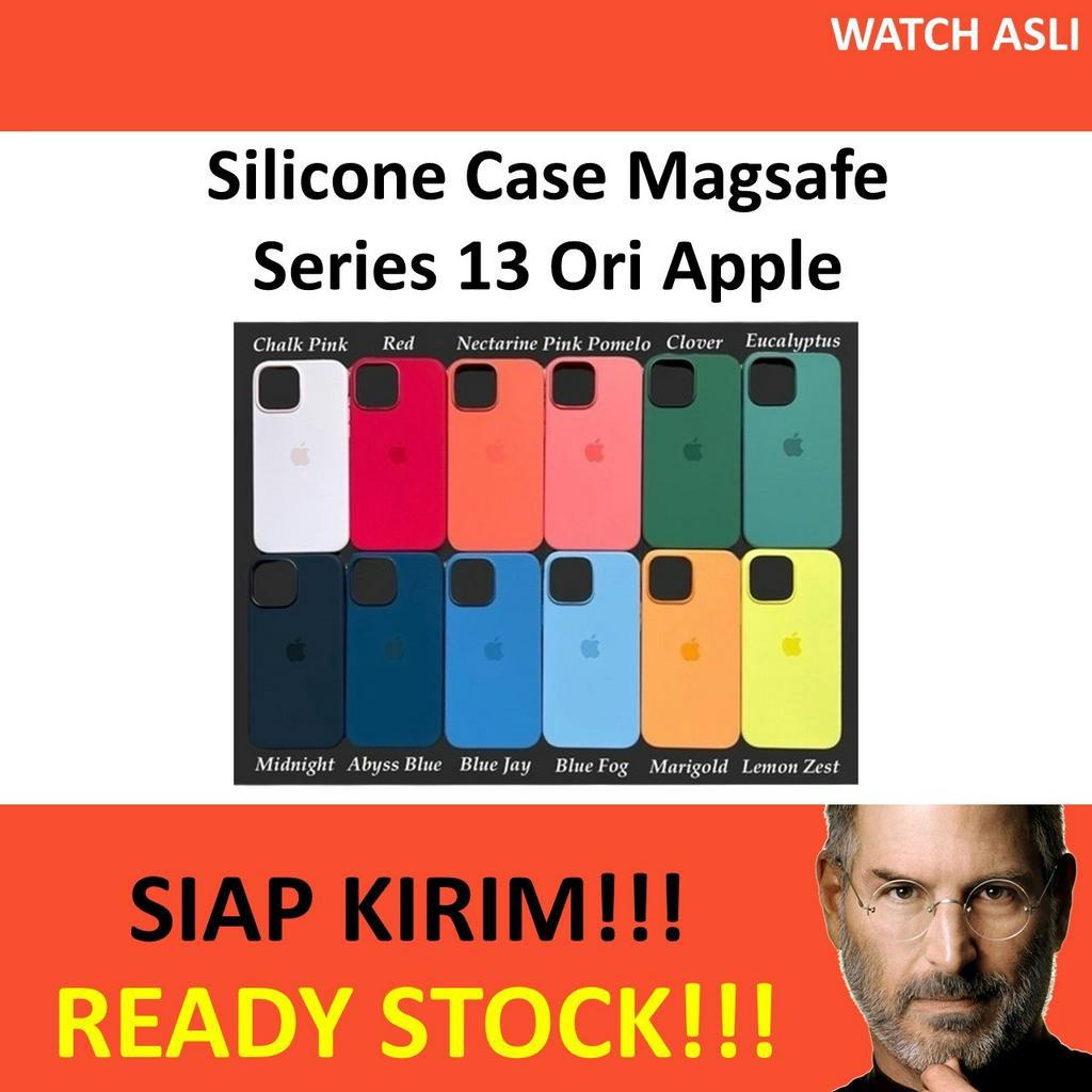 Silicone Case Magsafe iPhone 13 Pro Max 13 Mini Apple Cover Ori Pabrik