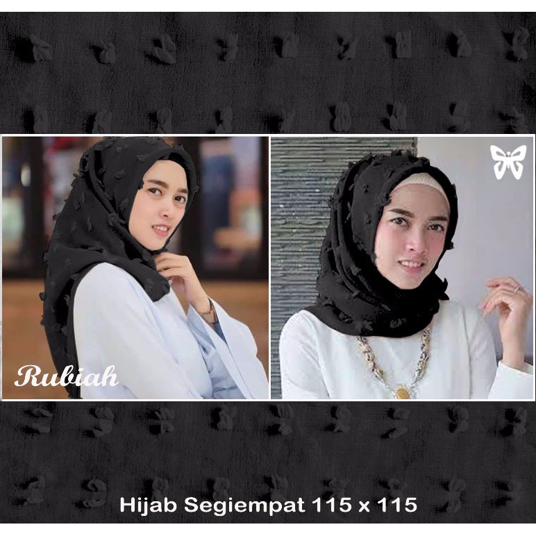 HOPYLOVY - Pashmina Segi Empat Rubia Rubiah