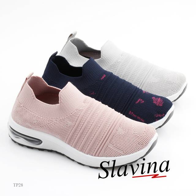 [ORIGINAL BRAND] Sepatu Slavina Sneaker FlyKnit TP28 sepatu slip on wanita sepatu sneakers wanita se