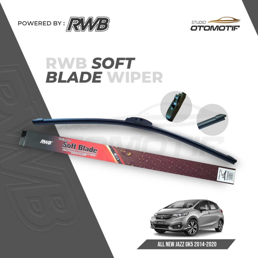 RWB S52 - WIPER ALL NEW JAZZ GK5 SOFT FRAMELESS / WIPER WINDSHIELD
