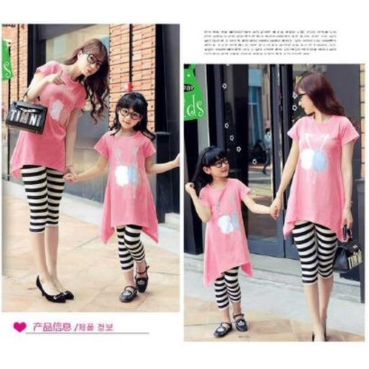 Terlaris Gamis Couple Ibu dan Anak/ Baju Gamis Mom And Kids Maxmara Bahan Premium Terbaru Kekinian 2