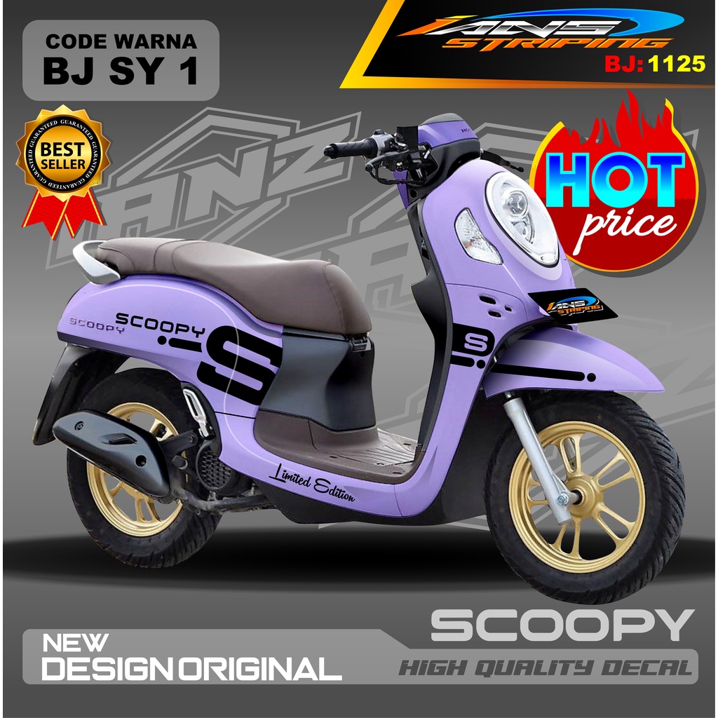 STIKER SCOOPY 2021 2022 FULL BODY / STIKER SCOOPY WARNA CANTIK / DECAL STIKER SCOOPY