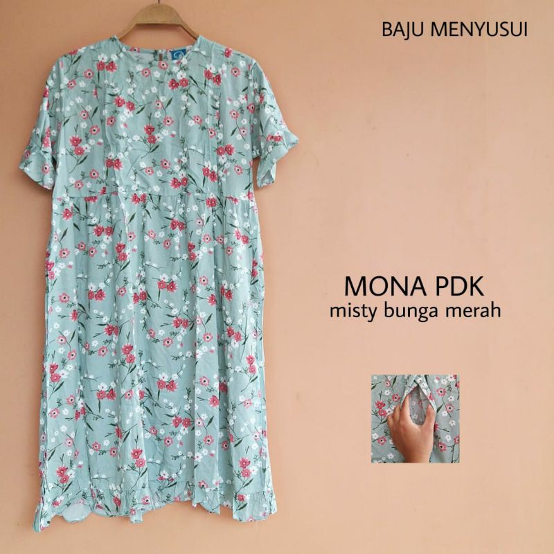 MAMIGAYA Dress Menyusui MONA Pendek Formal Baju Hamil Menyusui