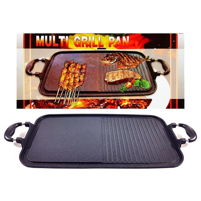 Premium Multi Grill Pan panggangan serbaguna tanpa arang pemanggang