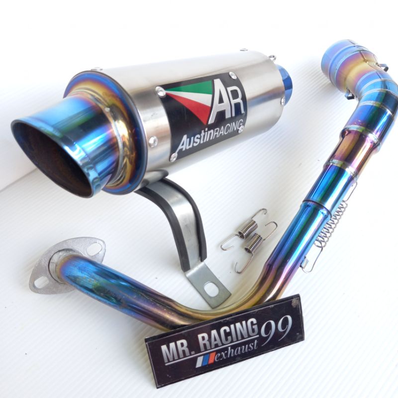 Knalpot Racing AR AUSTIN Beat - Vario - Scoopy - Mio Sporty - Nmax - Aerox - Xride - Pcx Full System