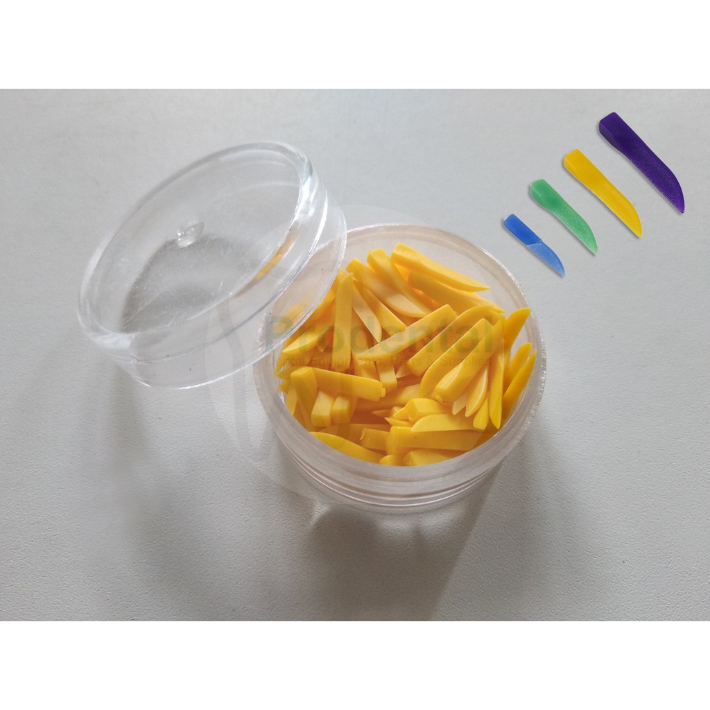 Dental Wedges (Yellow).