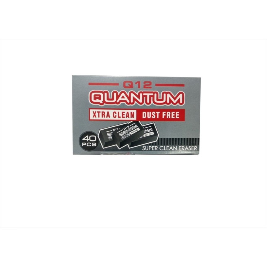 

Standard Quantum Eraser Q12 (Hitam) / Q10 (Putih) Isi 5 pcs ( Penghapus / Setip Pensil )