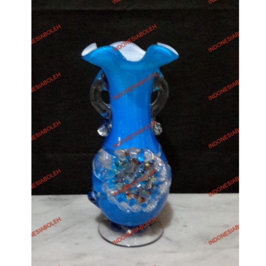 Vas Bunga Mawar Biru Vintage Bergaya Eropa