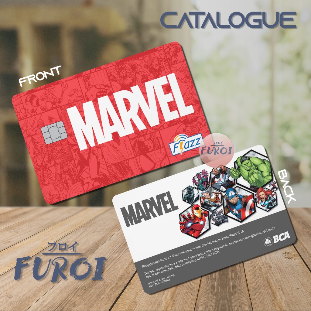 Custom Flazz BCA | Custom Emoney Mandiri | Marvel Logo