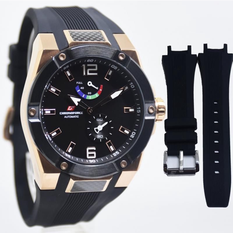 Jam Tangan Pria Chronoforce 5231 Automatic Rubber Original Murah