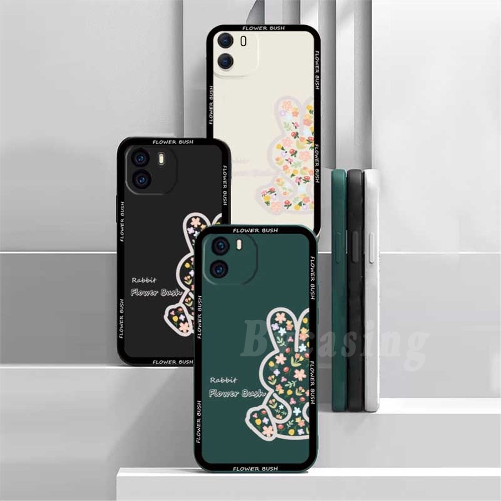 Casing Silikon Huawei Y6P Y7A Nova 5T Nova 3i Nova 7i Y6 Pro Y7 Pro 2019 Y9S P30 Lite Motif Kelinci Bunga