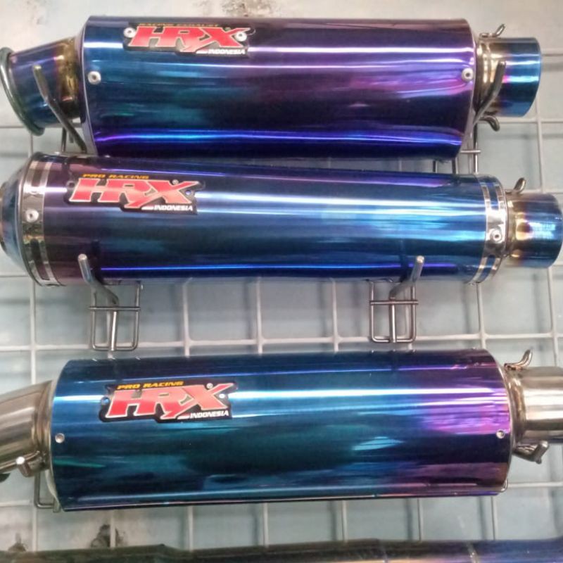 Silincer HRX Exhaust type RX1 Bluemoon ThreeOval dan Bulat
