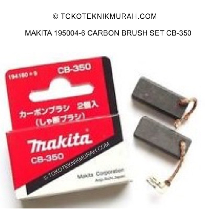 Makita 195004-6 Carbon Brush Set CB-350 / CB350 Borstel