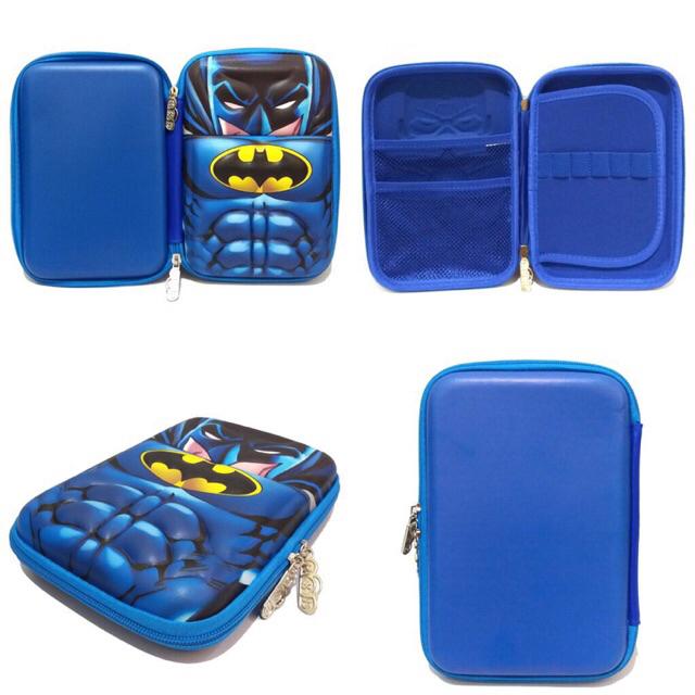 *FRAULEINCO* GROSIR Pencil Case / kotak pensil EMBOSS 6D Unicorn, Lol, Frozen, Batman, Spiderman-PC 13