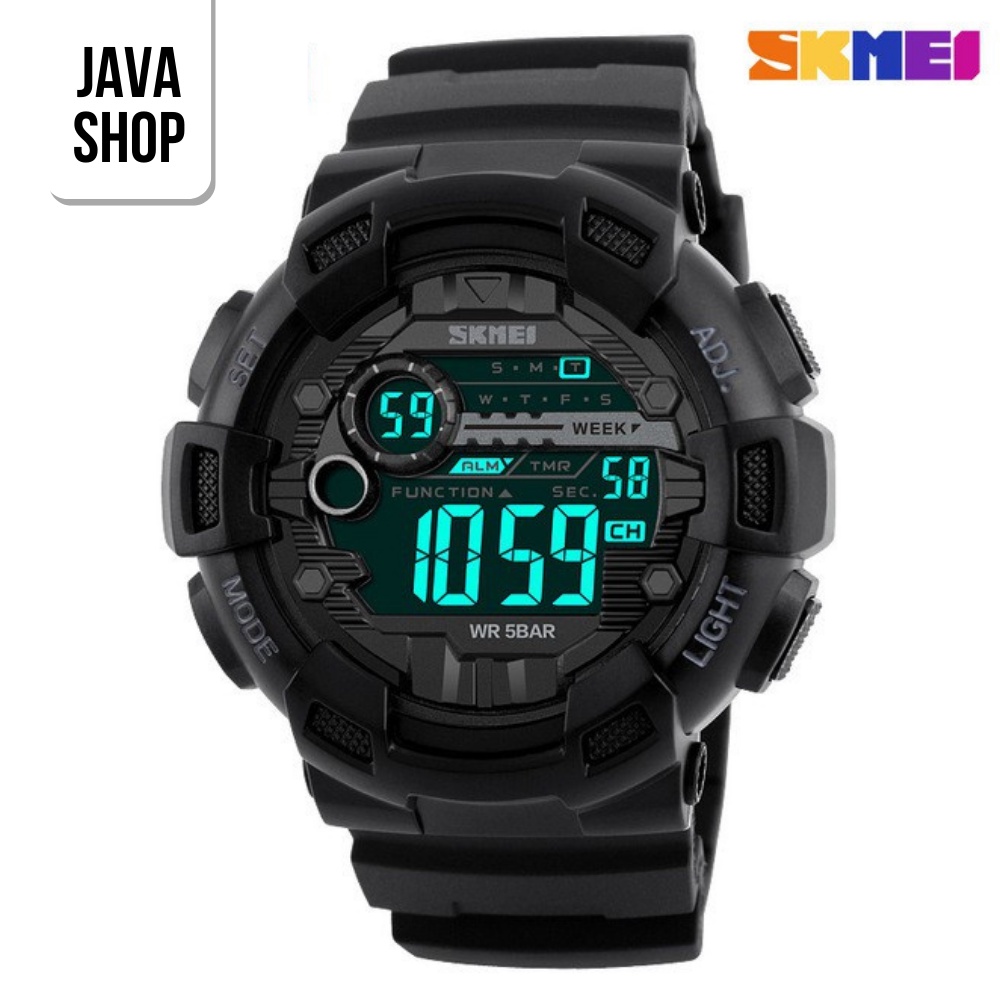 JAVASHOP Jam Tangan Pria Digital Anti Air Waterproof Kado Cowok SKMEI