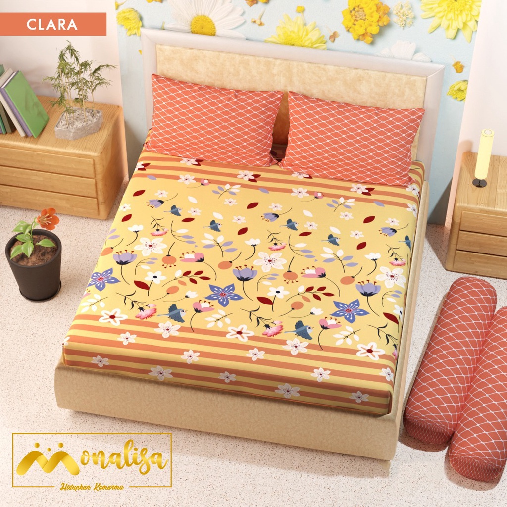 Sprei Monalisa Premium Ukuran 180x200 Tinggi 20cm Aneka Motif Karakter Seprai King Bed Harga Murah