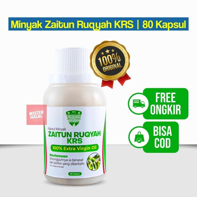 Minyak Zaitun Ruqyah KRS Murni Asli - 80 Kapsul - Olive Oil Extra