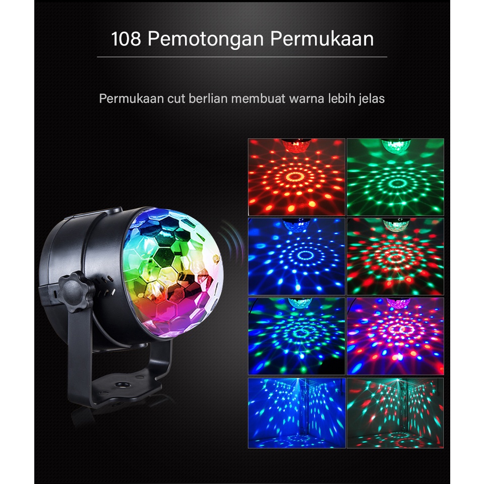 ITS Lampu Disco Pesta Cahaya LED Party Light Lampu Panggung Ambient Light EU Steker