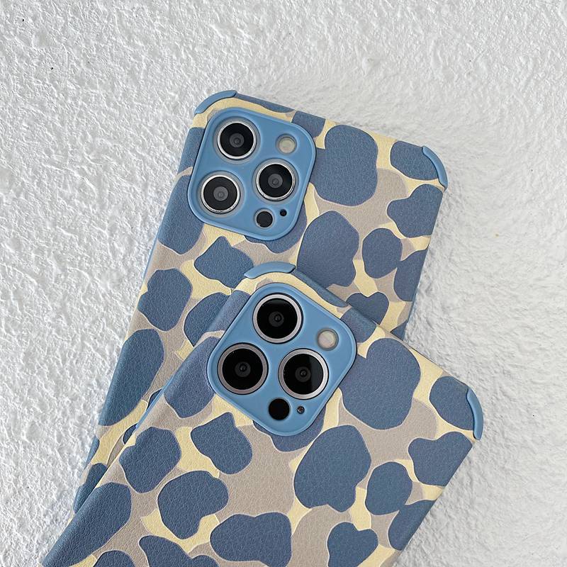 Blue Leopard Soft Case OPPO A5 A9 A31 A53 A33 A3S F11 F9 A7 A5S A12 A52 A92 Reno 3 5 6 A83 A57 A39 VIVO V9 S1 V15 Z1 V20 Pro Y93 Y91C Y50 Y20 Y30 Y12S Y11 Y12 Y15 Y17 V9 Y19 iP iPhone 6 7 6S 8 + Plus X XS XR 11 12 Pro Max Xiaomi Redmi Note 7 8 10-5