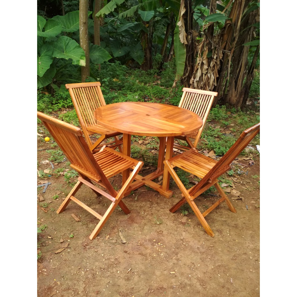 Set Kursi Meja Lipat Cafe Outdoor