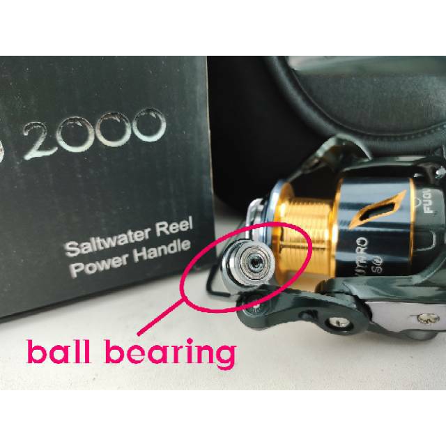 Reel Pancing fugu kitaro SW 1000 2000 3000 4000 power handle bonus pounch sarung reel