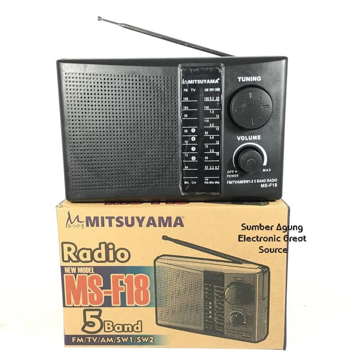 MS-F18 Mitsuyama Radio 5Band FM TV AM SW1 SW2 F18 MSF18 Berkualitas