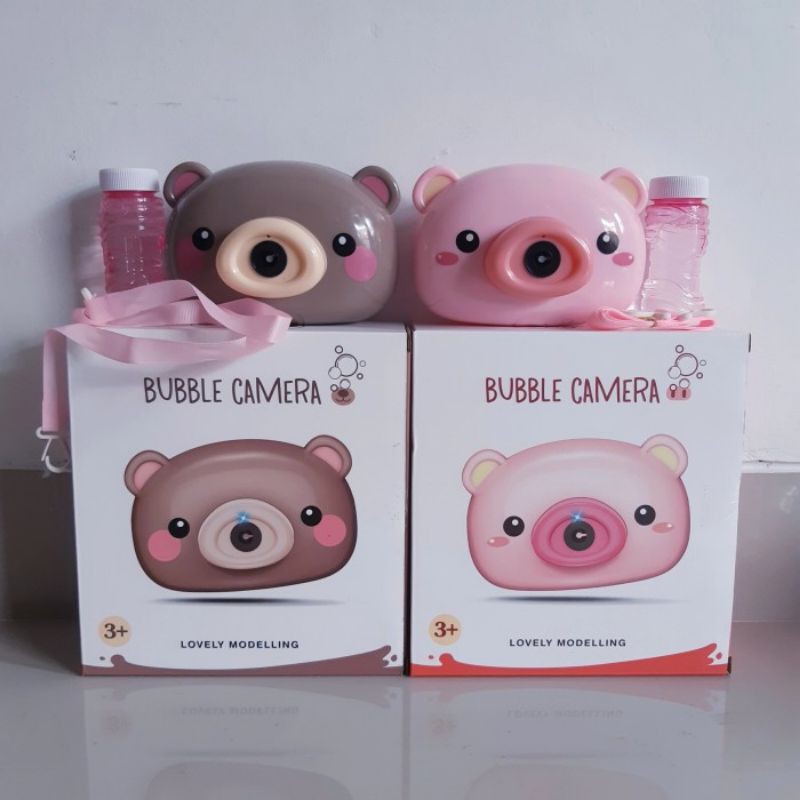 Mainan Bubble Camera Batre - Kamera Bola Air Sabun Anak Perempuan
