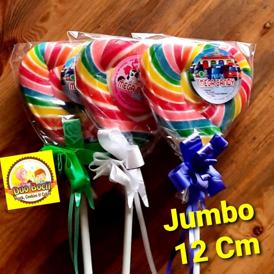 

Permen Lolipop Pelangi Jumbo 12 Cm Ulang Tahun - Duo Bocil Snack