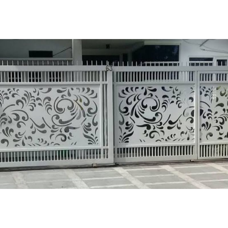 pintu motif laser cutting