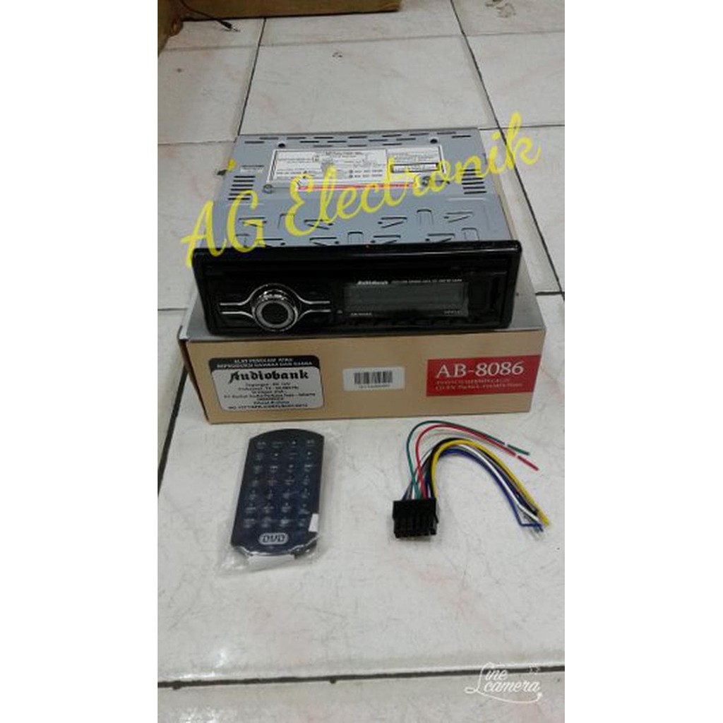 tape mobil singledin AUDIOBANK AB-8086 mp3 mp4 USB SD sparepart