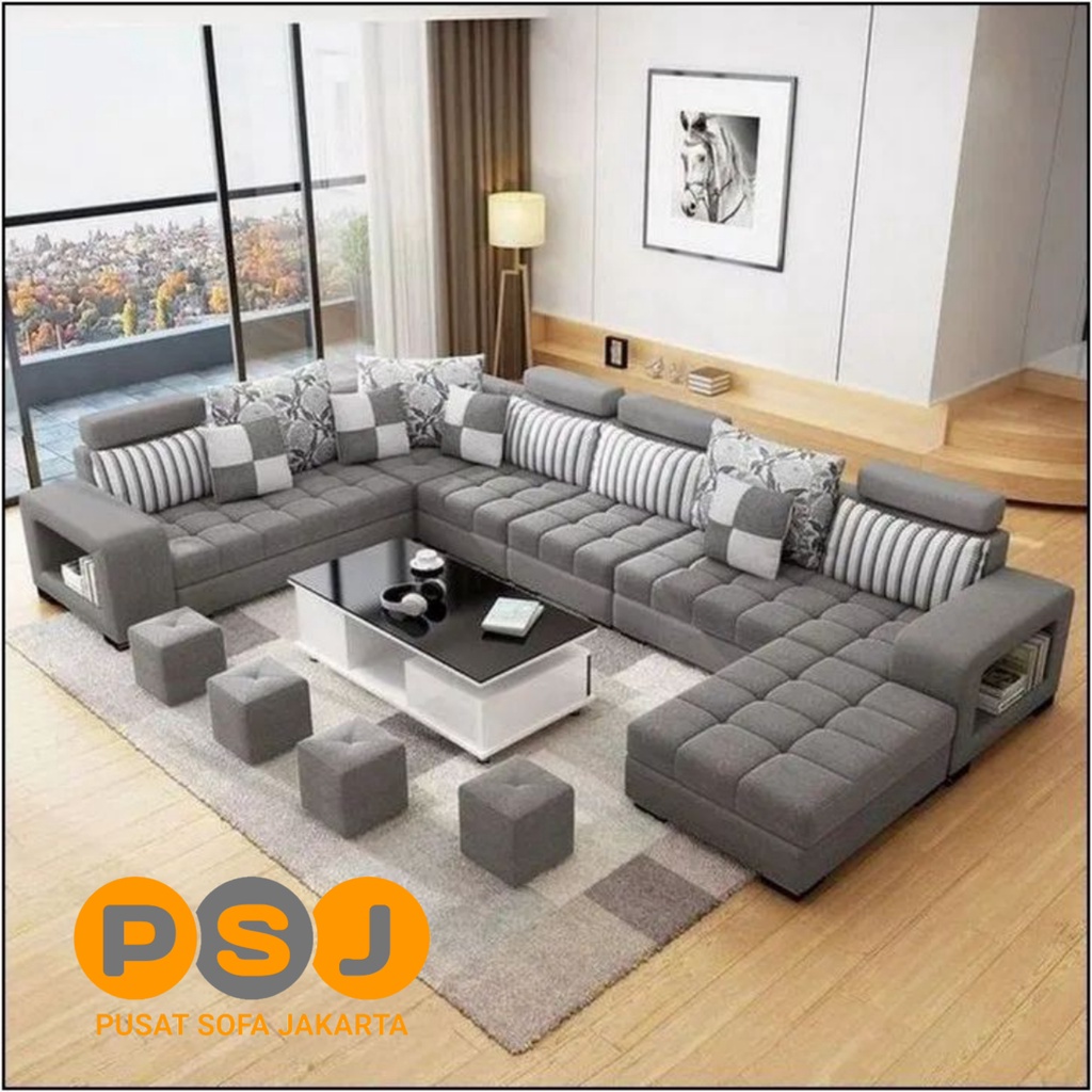 sofa minimalis / sofa leter u murah / sofa murah / sofa tamu