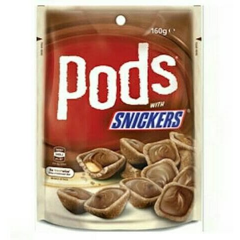 Pods Snickers 160g Coklat Chocolate Impor Import Australia Shopee Indonesia